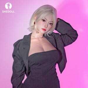 SHEDOLL 白露 168cm御姐支配者 D杯露肩黑裙-透光黑丝 可动口腔+加热夹吸体